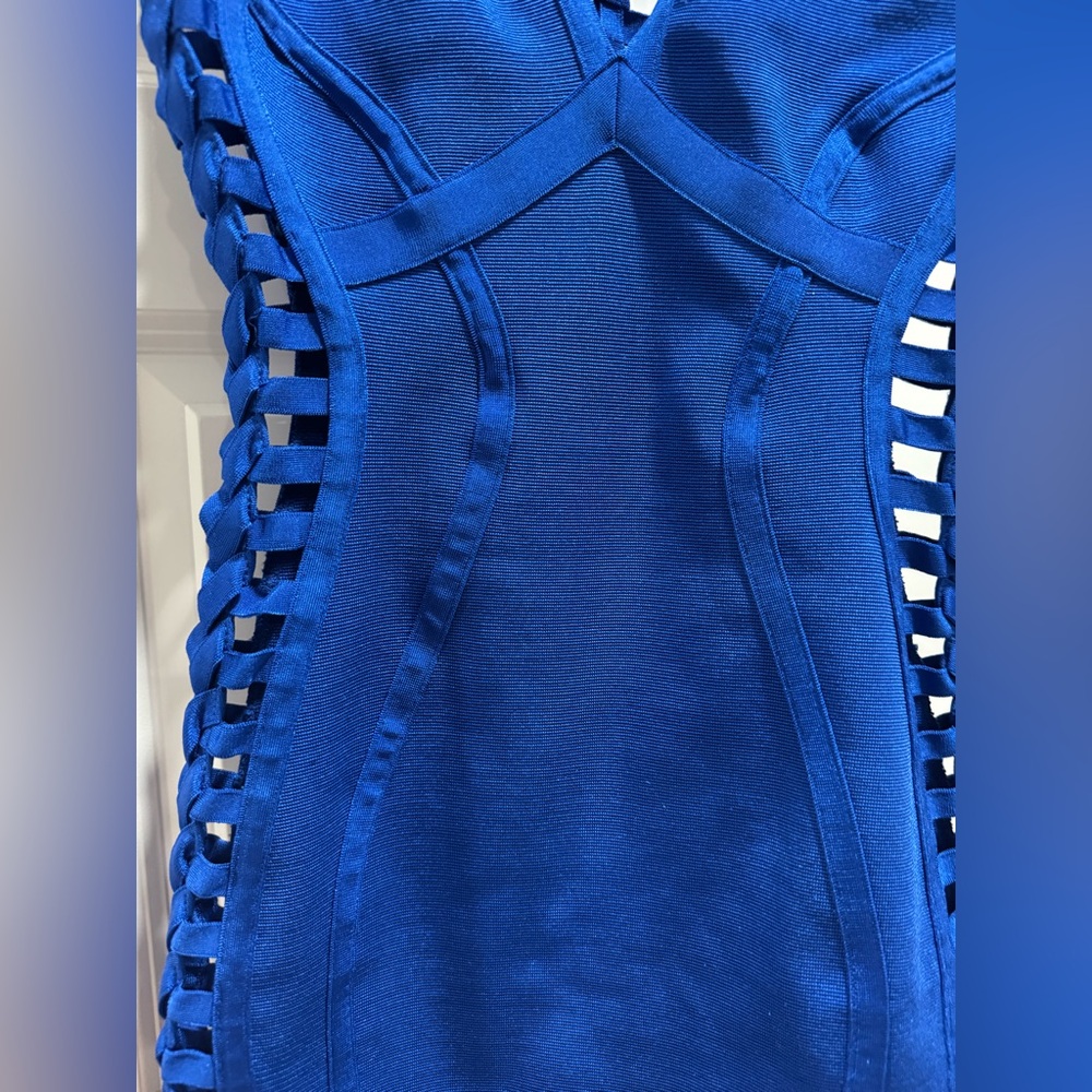 Akira blue mini bandage dress - Picture 4 of 11